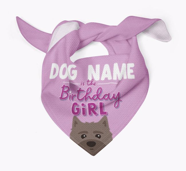 Birthday Girl: Personalised {breedFullName} Bandana